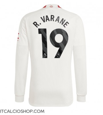Manchester United Raphael Varane #19 Terza Maglia 2023-24 Manica Lunga